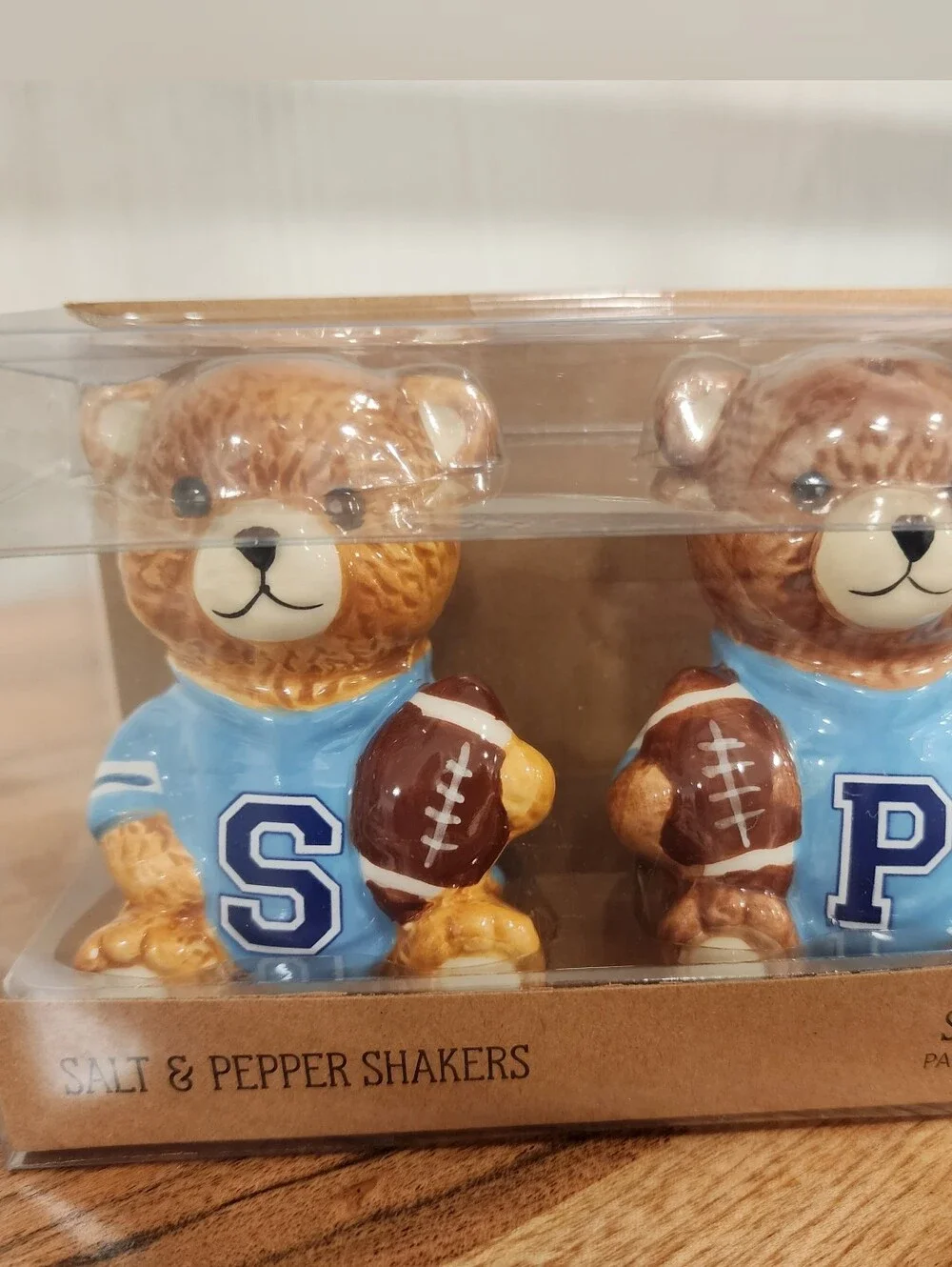 Bear Salt & Pepper Shaker Set - Blue
